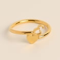 thumbnail image 2 of Rings Product Category Initial Heart Ring for Granddaughter - 26 Letters Heart Jewelry Fashion Accessory, 2 of 8