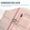 thumbnail image 3 of Paproos 3 Piece Luggage Set, Hardshell Carry on Luggage with Spinner Wheel, TSA Lock, Expandable Hardside Suitcase with Gradient Color, 20in 24in 28in Suitcase Set for Travel, Blue+Pink, 3 of 12