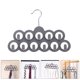 thumbnail image 4 of 2 perchas antideslizantes para bufandas con 11 agujeros para corbatas y cinturones Ideal para colgar varias bufandas y organizar el armario, 4 of 7