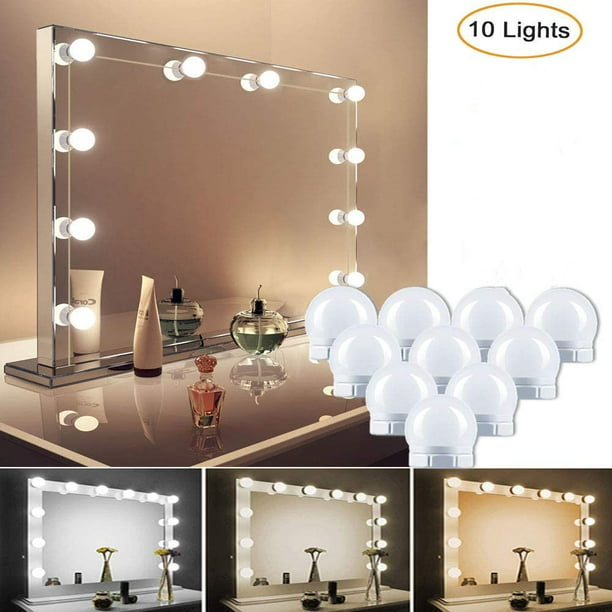 Upgraded Hollywood Style Vanity Mirror Lights Kit Best For Makeup Dressing Table Bathroom Room Power Supply Plug In Lightings White, What Is The Best Hollywood Mirror