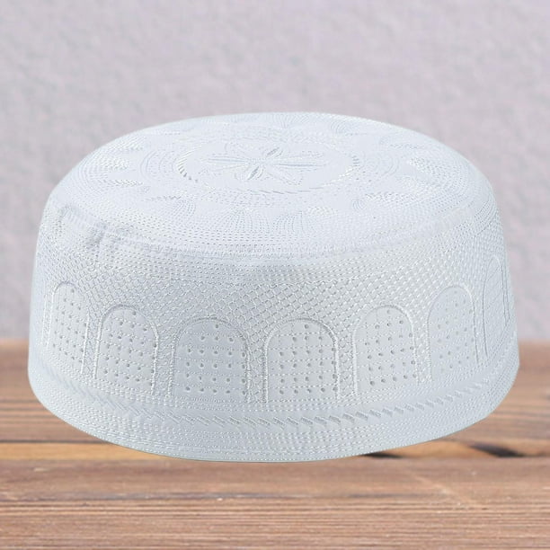 Musulmán islámico hombre oración sombrero cráneo tapa estructurado turco sombrero Topi circunferencia de la cabeza de 22 pulgadas -