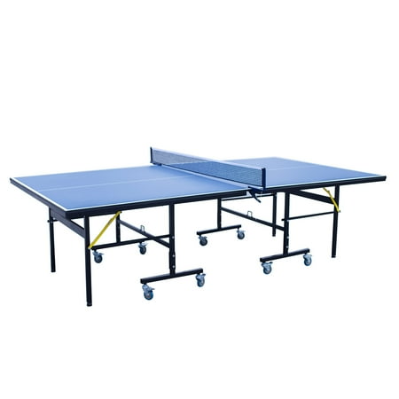 Seyurigaoka Blue Table Tennis Table, Ping Pong Balls, Racket and Table Cover
