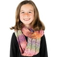 thumbnail image 2 of Funky Junque Kids Winter Infinity Scarf – Toddler & Baby Neck Warmer for Ages 1–6, Soft Acrylic Girls Scarf, Cozy Cold Weather Accessory - Rose Mix, 2 of 5