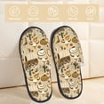 thumbnail image 2 of Balery Wild West Cowboy Pantuflas de Casa de Felpa Silenciosas con Diseño Estampado, Zapatillas Cómodas Antideslizantes de Algodón para Interior-Large, 2 of 8