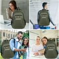 thumbnail image 5 of ZSBCMY 16 Inch Business Laptop Backpack, Slim Travel College School Computer Bag with Large Capacity, Comfortable & Sturdy, Water-Resistant, Convenient Storage for Men and Women, 5 of 6