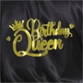 thumbnail image 5 of LYMAYTER S-2XL Womens Fashion Bathrobe Birthday Satin Short Robe New Gold Glitter Kimono Robe, 5 of 7