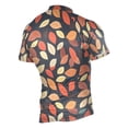thumbnail image 2 of joogoo Autumn Fall Leaf Pattern Men's Cycling Jerseys Mountain Bike Short Sleeve Tops 3XL, 2 of 7