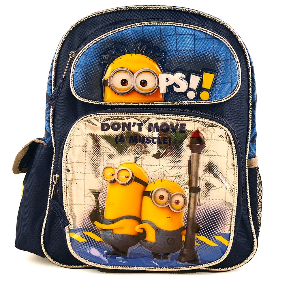 Licensed Despicable Me 2 Minion School Small 12/" inches Backpack Don/'t Move