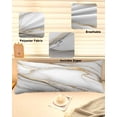 thumbnail image 2 of White Golden Marble Body Pillow Cover 20 x 54 Inch Decorative Pillow Cover Modern Abstract Art Marble Flow Lumbar Pillowcase Seasonal Rectangle Cushion Case for Couch Sofa Bed Living Room, 2 of 7