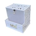 thumbnail image 3 of Caja decorativa para tarjetas de boda, regalo reutilizable, caja de almacenamiento de recuerdos para centro de mesa de recepción de compromiso o, 3 of 8