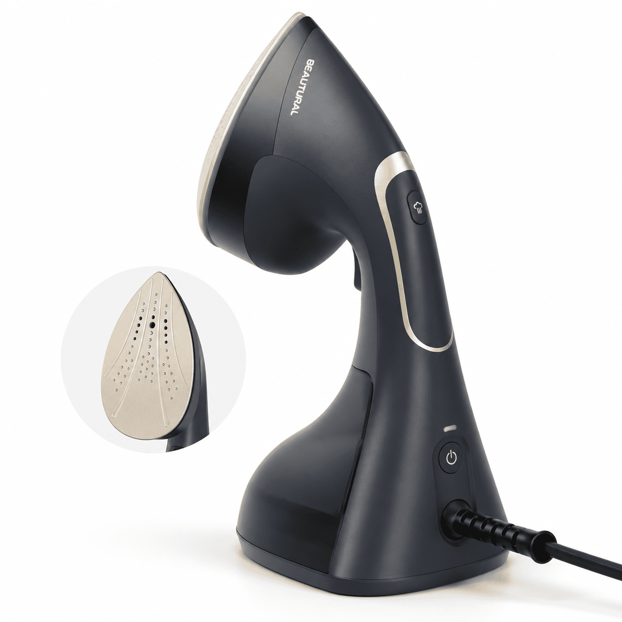 Steamer For Clothes Handheld 2-in-1 Steam & Iron 1200w Navy
