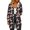 Black, variant on Women's Christmas Printed Long Sleeve Hooded Sweatshirt Jacket with Drawstring and Zipper Pockets, Fashionable Casual Wear for Fall and Winter,Red,2XL