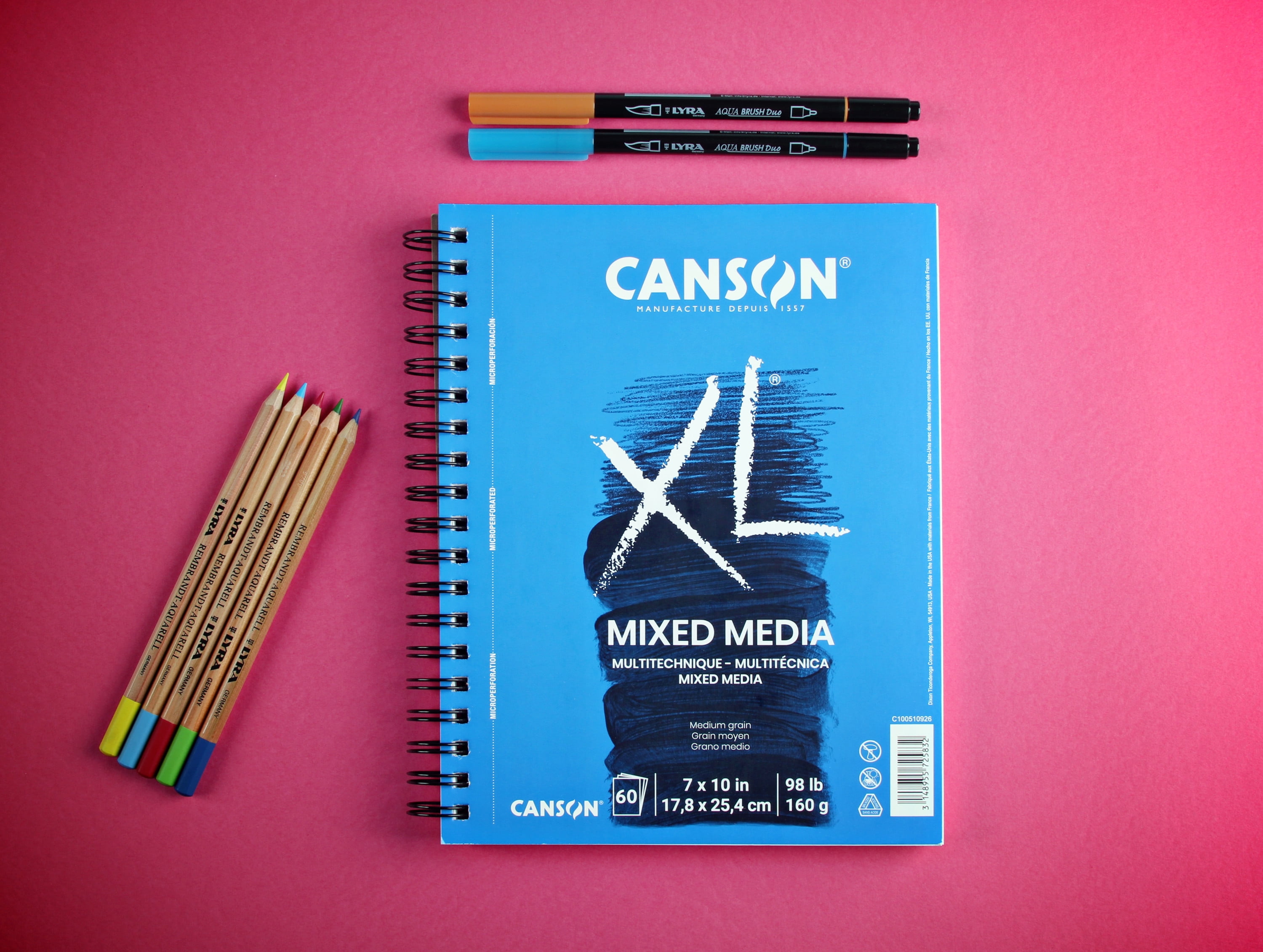 XL Canson Mixed Media Sketchbook, Hobbies & Toys, Stationary
