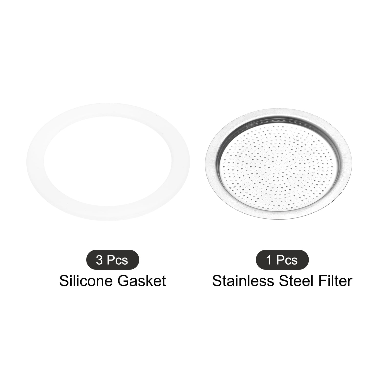 Uxcell Silicone Gasket 55x72mm and 1pcs Stainless Steel Uxcell Silicone Gasket 55x72mm and 1pcs Stainless Steel