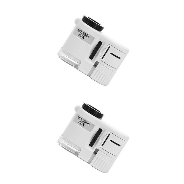 Scienceny Lupa Joyería Identificación Lupa Portátil 60X Microscopio con luz LED para Home Shop 2piezas Scienceny CBP033588