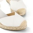 thumbnail image 3 of Pennysue Women's Espadrilles Wedge Sandals Off-white Platform Ankle Strap Sandal Size 9M, 3 of 7