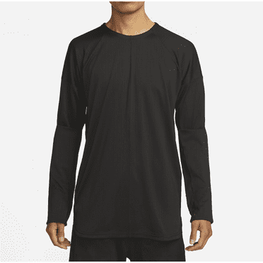 Nike Yoga Men's Dri-FIT Crew Top Color: Black/Black