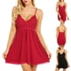 thumbnail image 1 of Lencería sexy de encaje para mujer, pijama transparente, camisón, vestido con tirantes, traje de talla grande, 1 of 5