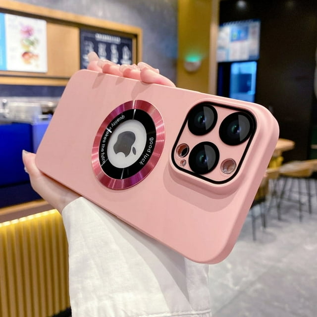 Luxury Magsafe Wireless Charge Phone Case For iPhone 15 16 14 13 12 11 Pro Max 16 Plus Matte Magnetic Back Protector Cases Cover pink For iPhone 11Pro Max