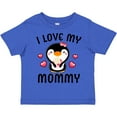 thumbnail image 3 of Inktastic I Love My Mommy with Cute Penguin and Hearts Girls Toddler T-Shirt, 3 of 5