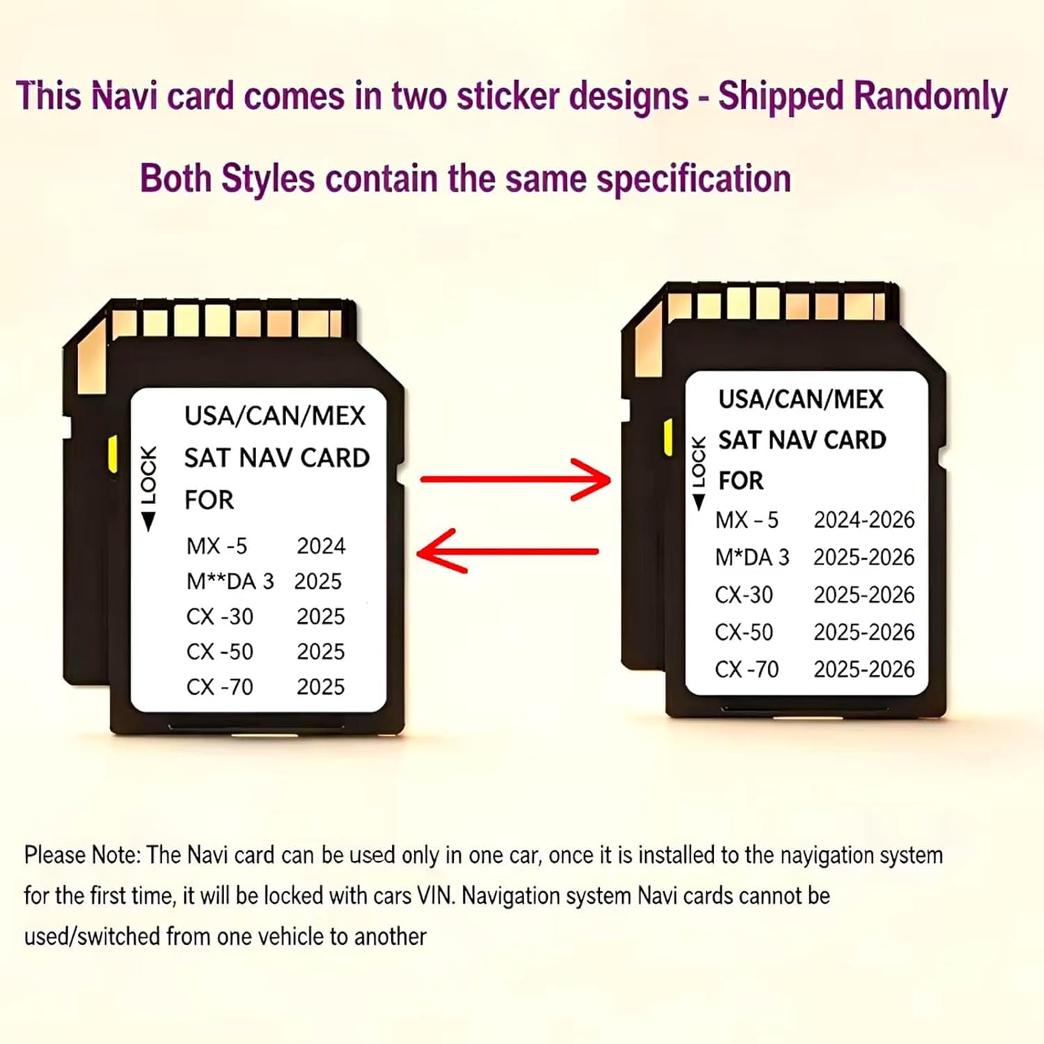 2025 2026 Latest Navigation SD Card Compatible with 2025/2026-3,2024/2025/2026-MX-5, 2025/2026-CX-30, 2025/2026-CX-50, 2025/2026-CX-70