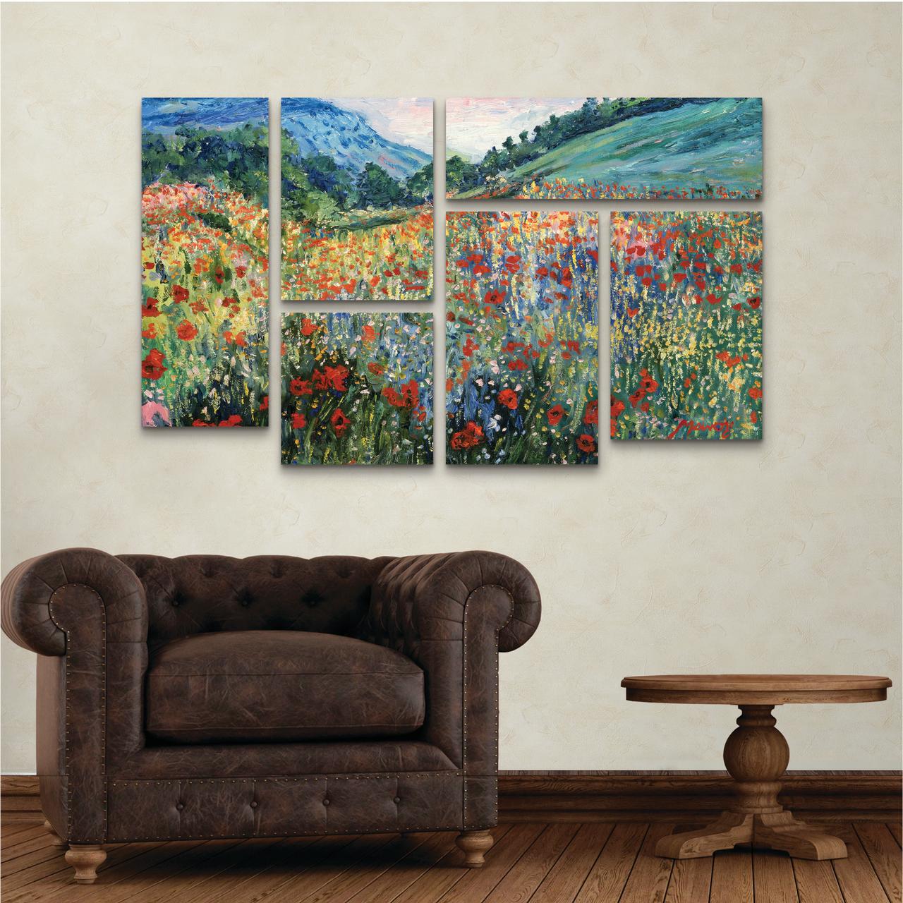 Trademark Fine Art 'Field of Wild Flowers' Canvas Art by Masters Fine Art