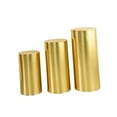 thumbnail image 4 of 3x Cubiertas de Pedestal Cilíndrico Cubiertas de Soporte de Pedestal Cilíndrico Mantel Cilindro Decorativo Cubiertas de Pedestal de Postre para Aniver oro, 4 of 8