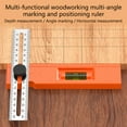 thumbnail image 3 of Multifunctional Foldable Angled Ruler Adjustable Positioning Scribing Protractor, 3 of 8