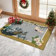 thumbnail image 4 of 2x3 Entryway Rug Bathroom Rugs for Front Door Bedroom Kitchen, Washable Vintage Print Carpet, Floor Mat with Non Slip Backing, 4 of 8