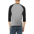 thumbnail image 2 of Hat and Beyond Mens Premium Baseball 3/4 Sleeve Raglan T-Shirt with Two Tone Contrast, 2 of 6