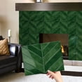 thumbnail image 3 of DEWOO 10 Sheets Thicker Herringbone Peel and Stick Backsplash, 11.5”×9” Stick on Wall Tiles, Self Adhesive Tile Sticker for Kitchen Backsplash and Bathroom, Green, 3 of 16