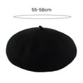 thumbnail image 6 of dianhelloya Women Winter Beret Vintage Solid Color Thick Knitted Decorative Sweet Style Painter Hat Dome Soft Anti-slip Lady Cap Party Prom Lady Hat Pink, 6 of 8