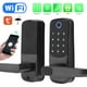 thumbnail image 1 of Cerradura de puerta inteligente ANGGREK USB teclado manija de puerta con desbloqueo remoto, 1 of 8