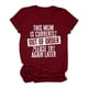 thumbnail image 1 of Gibobby Playera de Verano para Mujer Camiseta elegante con estampado letras para mujer, camiseta manga corta con cuello redondo, Top holgado informal a (Vino,M), 1 of 3