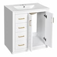 thumbnail image 5 of High-quality MDF and solid wood | Meets various bathroom storage needs | Provides long-lasting use experience, 5 of 6