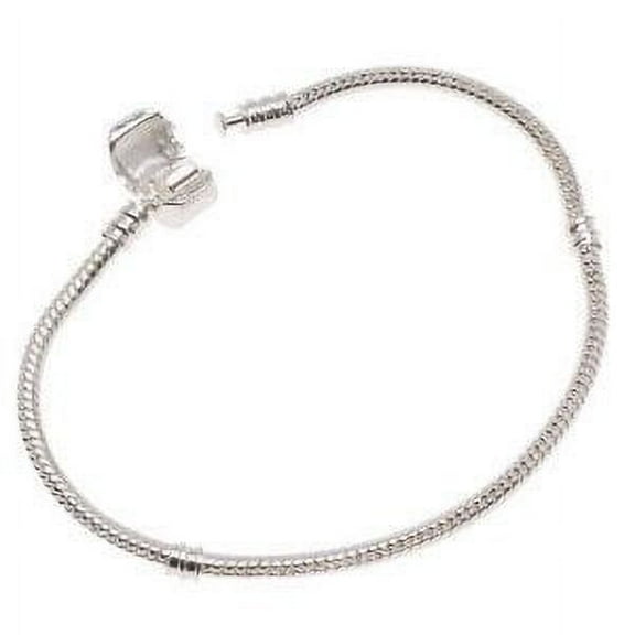 9 Inch Silver Tone Charm Bracelet
