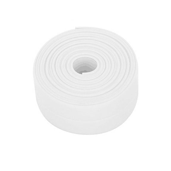 3.8cm Self-Adhesive Caulk Strip, Waterproof & Mildew-Proof Sealant Tape for Kitchen Sink, Bathroom Tub, Toilet & Wall Corners, Durable Butyl Rubber Sealing Strip - 1M Length, White
