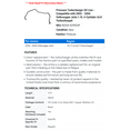 thumbnail image 2 of Pressure Turbocharger Oil Line - Compatible with 2002 - 2004 Volkswagen Jetta 1.9L 4-Cylinder ALH Turbocharged 2003, 2 of 2