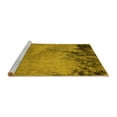 thumbnail image 2 of Ahgly Company Machine Washable Indoor Square Oriental Yellow Industrial Area Rugs, 5' Square, 2 of 4