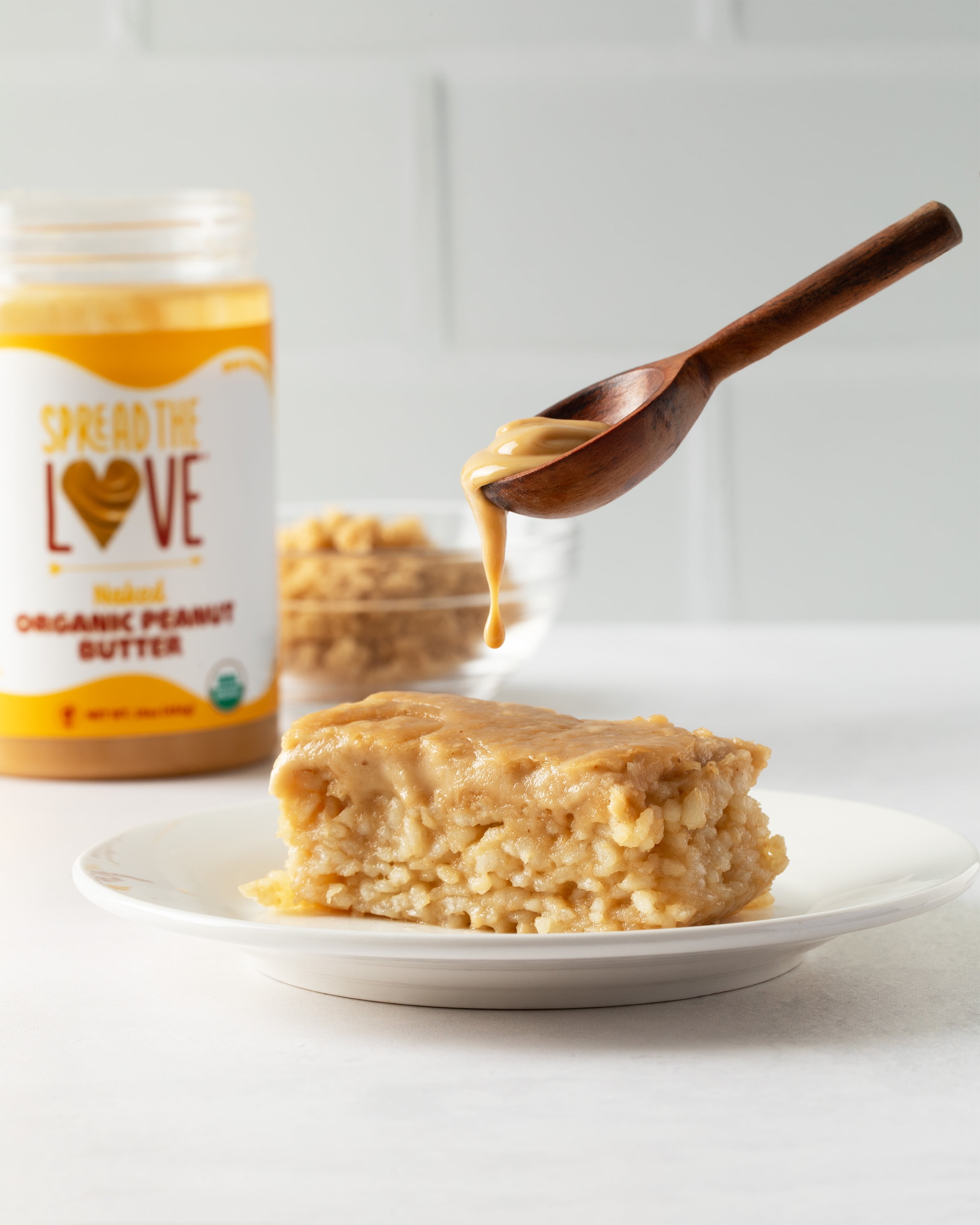 Organic Peanut Butter, Creamy, Vegan, Palm-Oil Free, No Salt, 7g Protein, 16 oz (Pack of 3)