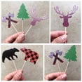 thumbnail image 5 of Paquete de 60 tablas para tartas Tssuoun, útiles y prácticas tarjetas insertables para tartas, ideal para fiestas temáticas de leñador, cupcakes, postres, té de la tarde., 5 of 5