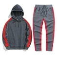 thumbnail image 4 of TSHXS Sweat Suits Men Sweat Suits For Men 2 Piece Mens 2 Piece Sweatsuit Outfits Hoodie Sweatshirt & Joggers Sweatpants Set Tracksuit XXXL, 4 of 6