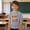 A836 Gray, variant on Girls 2026 First Day Of School Rainbow Graphic T Shirts Back To School Tops Short Sleeve Crewneck Tees Casual Campus Pullover Blouses Youth Student Uniform Tunics