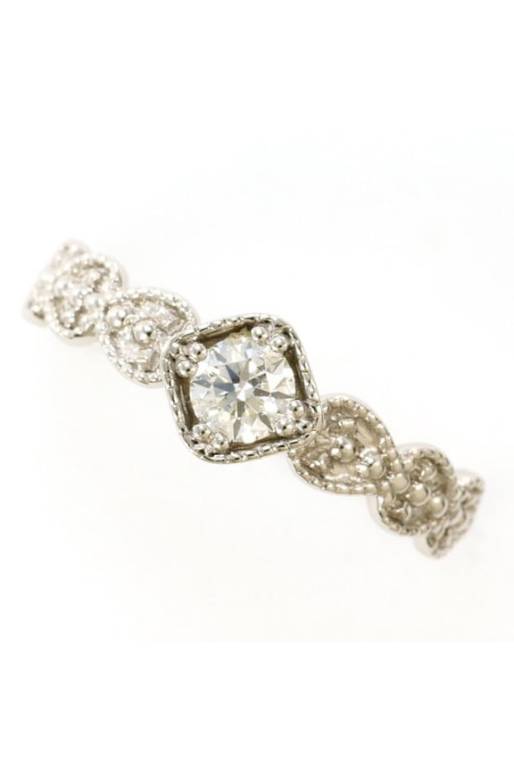 Pre-Owned PT900 Platinum Ring, 1 Diamond (0.210ct SI2 clarity), Certificate of Authenticity,...