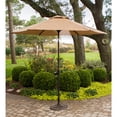 thumbnail image 6 of Hanover Fontana 7-Piece Outdoor Dining Set with 6 Sling Chairs, 60-in. Tile-Top Table, and 9-ft. Umbrella, 6 of 10
