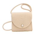 thumbnail image 2 of Bolso cruzado para mujer, bolso de hombro, bolso de compras elegante y moderno, bolso tejido portátil, bolso de playa para ta, primavera, trabajo Beige, 2 of 8