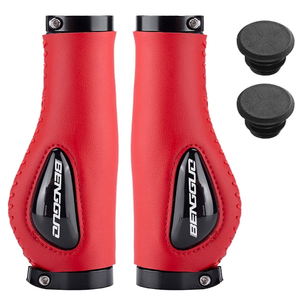 Manguito de manillar Empuñaduras de manillar de bicicleta Empuñaduras de manillar de bicicleta MTB de silicona líquida que absorben los golpes BENGGUO Manguito de manillar