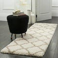 thumbnail image 5 of SAFAVIEH Hudson Aline Geometric Shag Area Rug, Ivory/Beige, 7' x 7' Round, 5 of 10