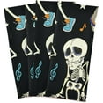 thumbnail image 2 of Dreamtimes Dance Disco's Skeleton Kitchen Towel, Dish Towels Quick Drying Tea Towels Absorbent Hand Towels for Kitchen Sink Dinner Table 28 x 18 Inches, Set of 4, 2 of 7