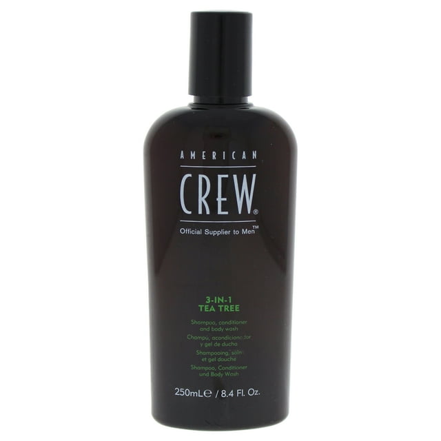3-In-1 Tea Tree Shampoo & Conditioner & Body Wash by American Crew for Men - 8.4 oz Shampoo & Conditioner & Body Wash
